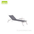 Chaise longue Chaise en métal Beach Lounger Mobilier de piscine